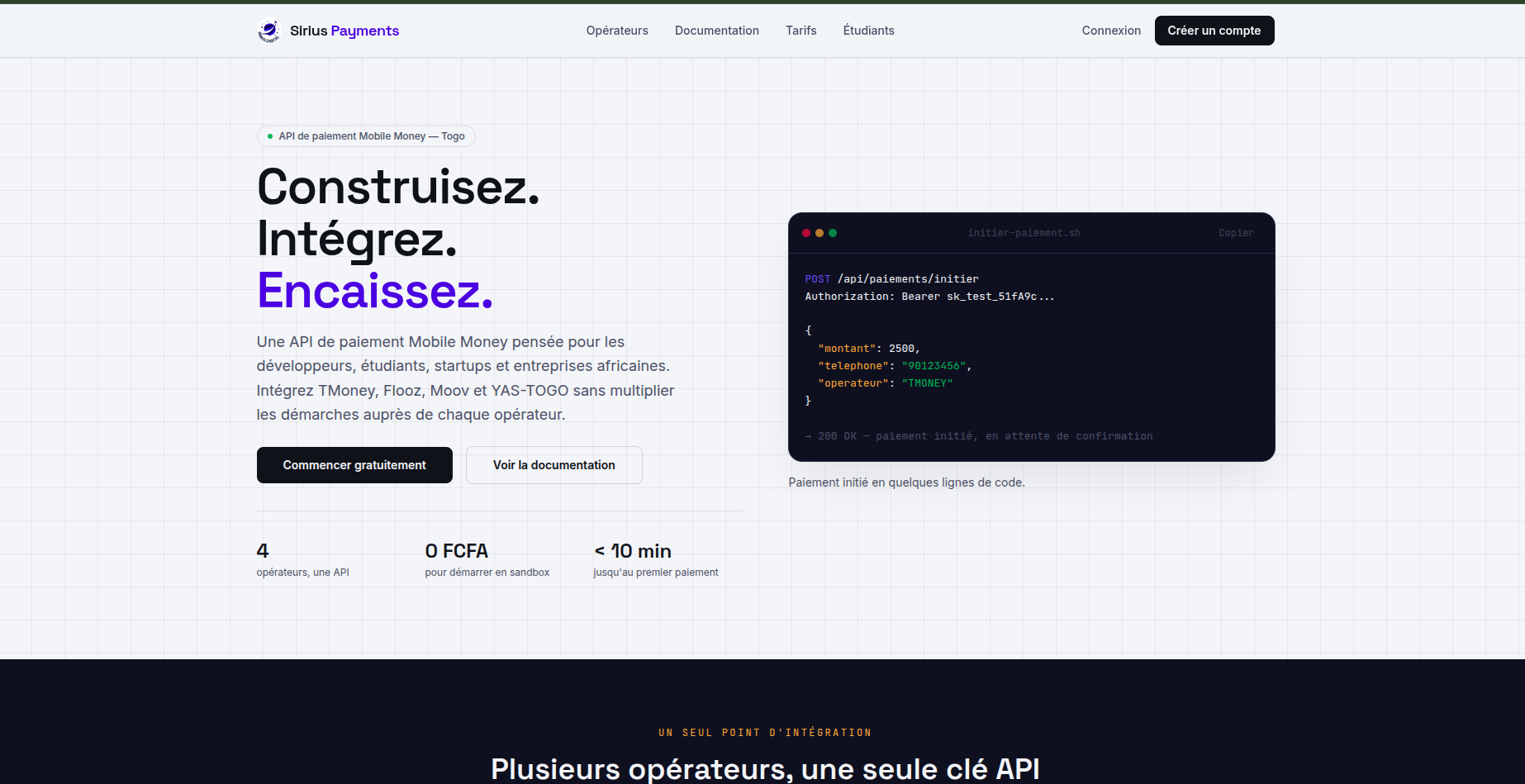 Plateforme de paiement électronique